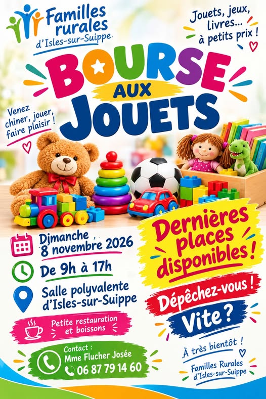 bourse aux jouets familles rurales
